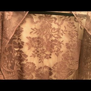 Women's Floral Lace Scarf Shawl with Tassels